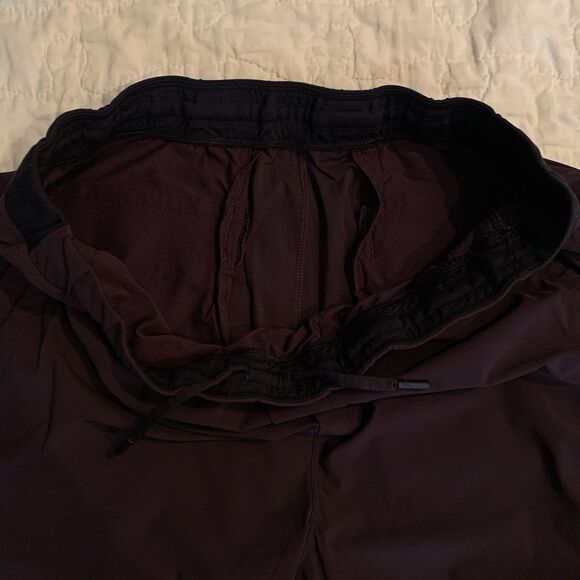 Lululemon Cutback Track Pants Men L Dark Purple Zip Pocket Straight Athletic Run - Picture 15 of 15